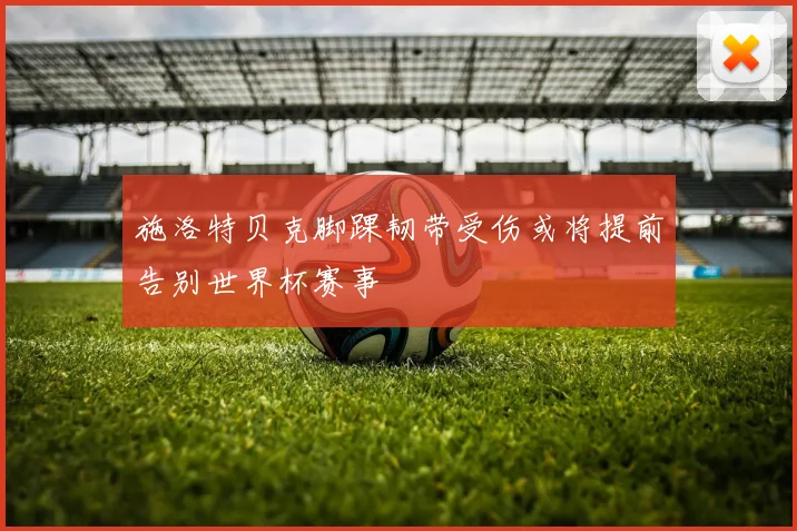 施洛特贝克脚踝韧带受伤或将提前告别世界杯赛事